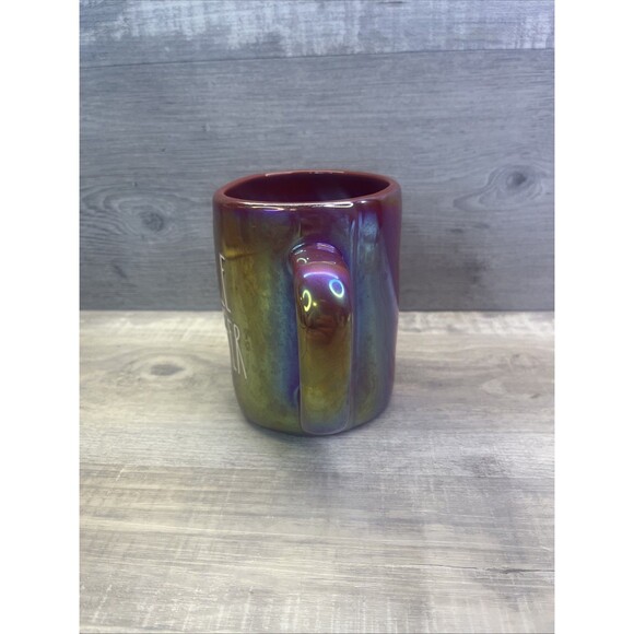 Rae Dunn By Magenta Iridescent Purple Cuddle Weather Coffee Mug - Picture 3 of 6